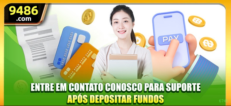 Imagem promocional do cassino online da 6745 mostrando jogos ao vivo